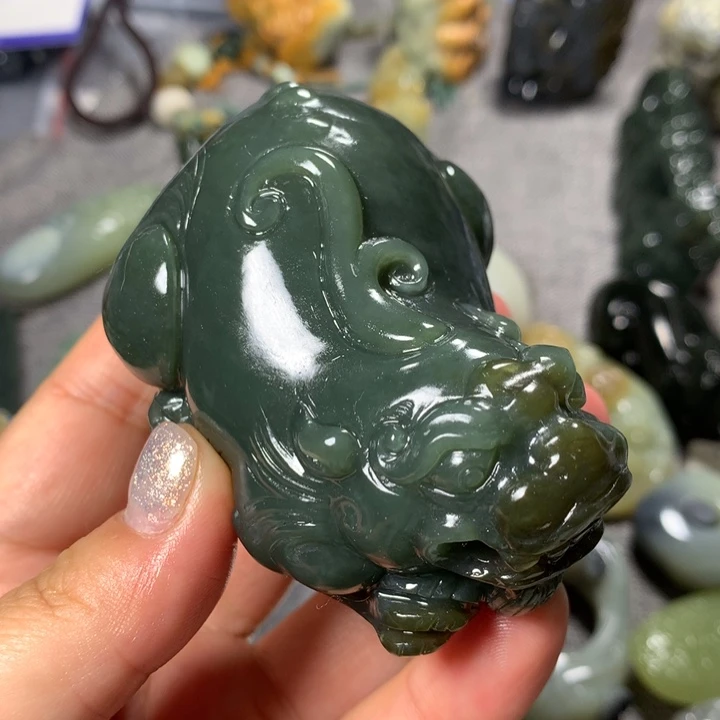 马***义和田玉未镶嵌把件