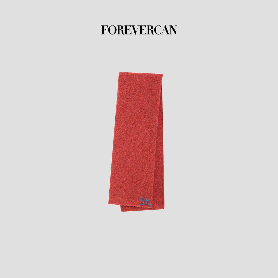 FOREVERCAN【新款彩蛋】红色羊毛围巾 SS26069