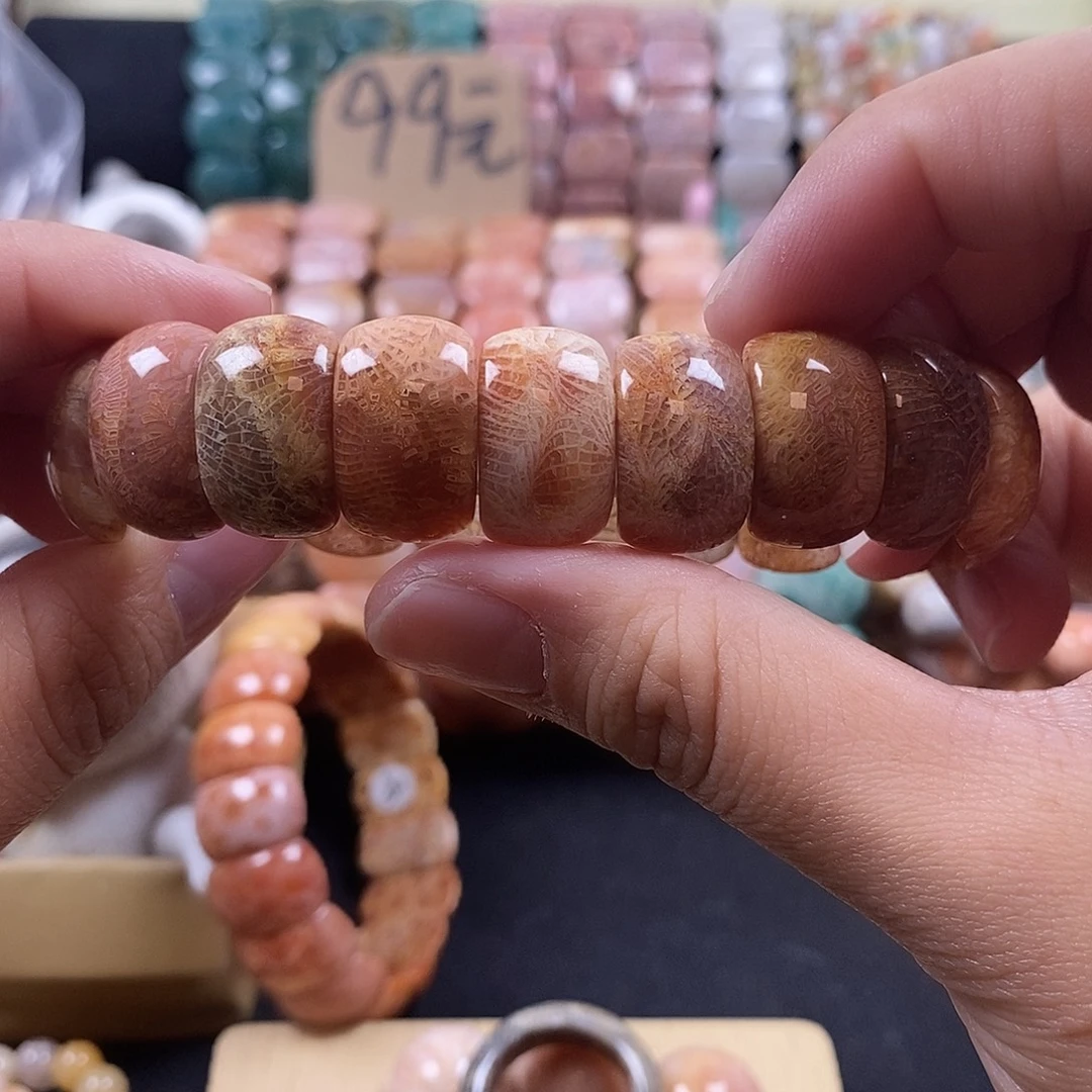 硅化珊瑚（珊瑚玉）未镶嵌手牌29号