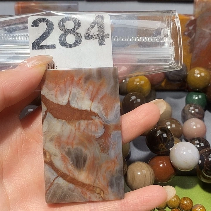 硅化玉未镶嵌天然北票树化玉吊坠