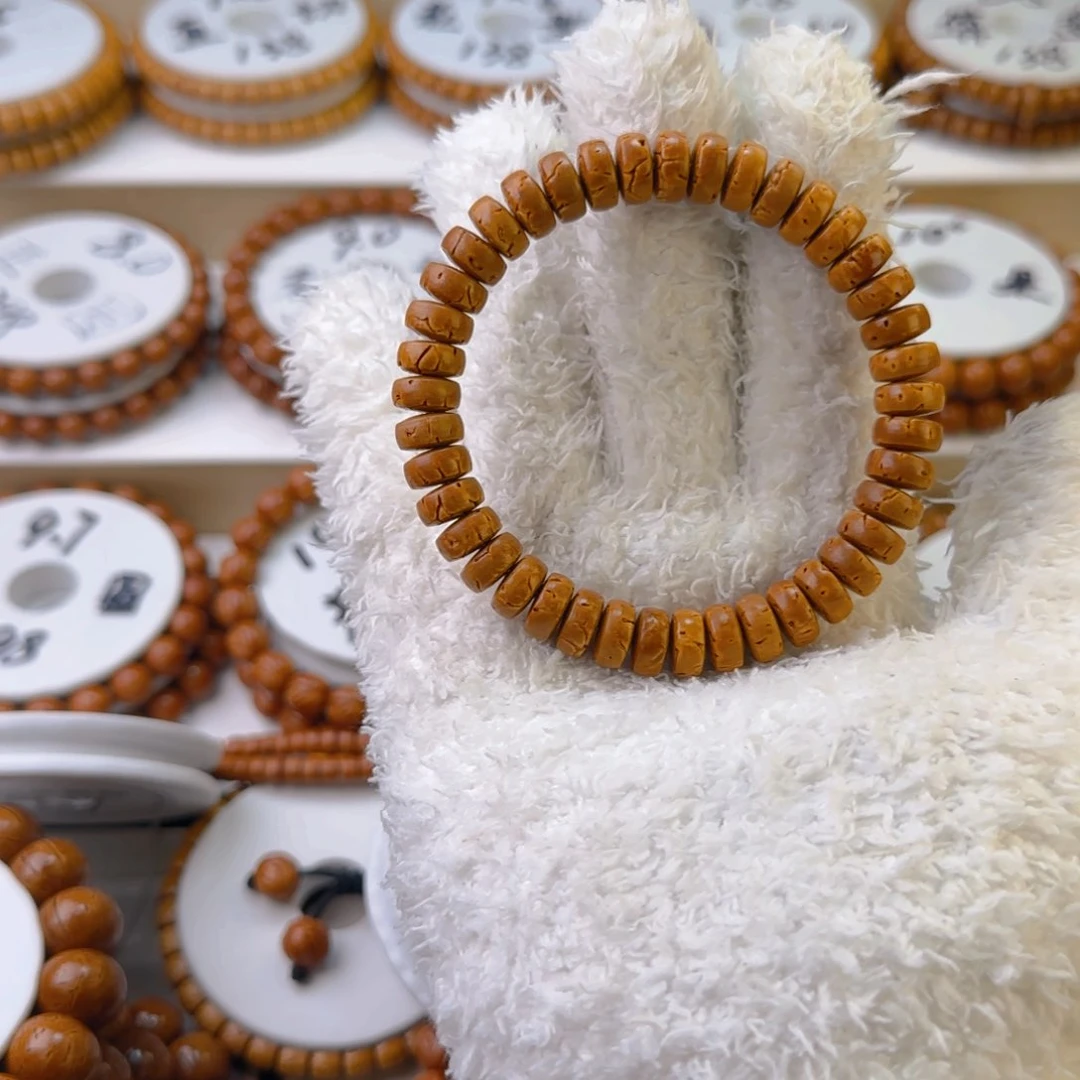 桃核手串我***五脑纹桃核核壁药片