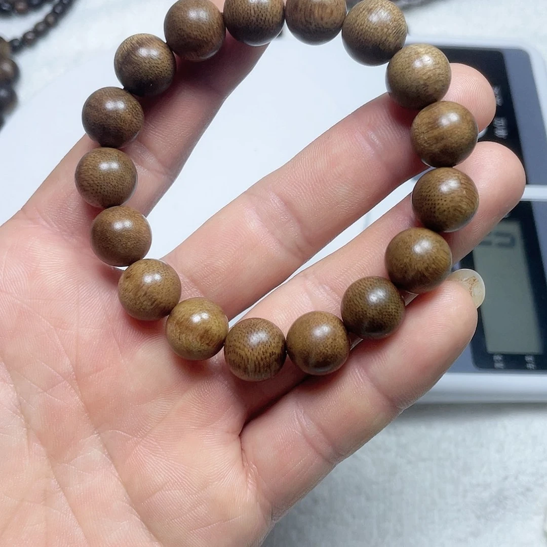 沉香手串海南鹦歌绿棋