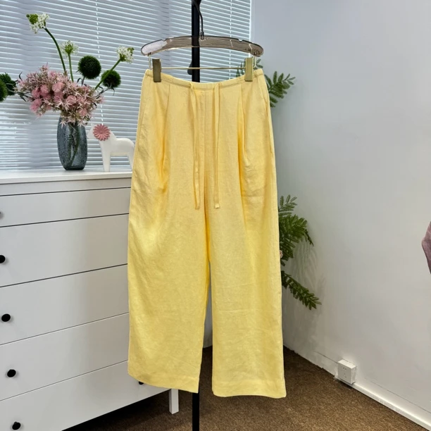 【深圳丽姐-燕子】10063A亚麻九分裤