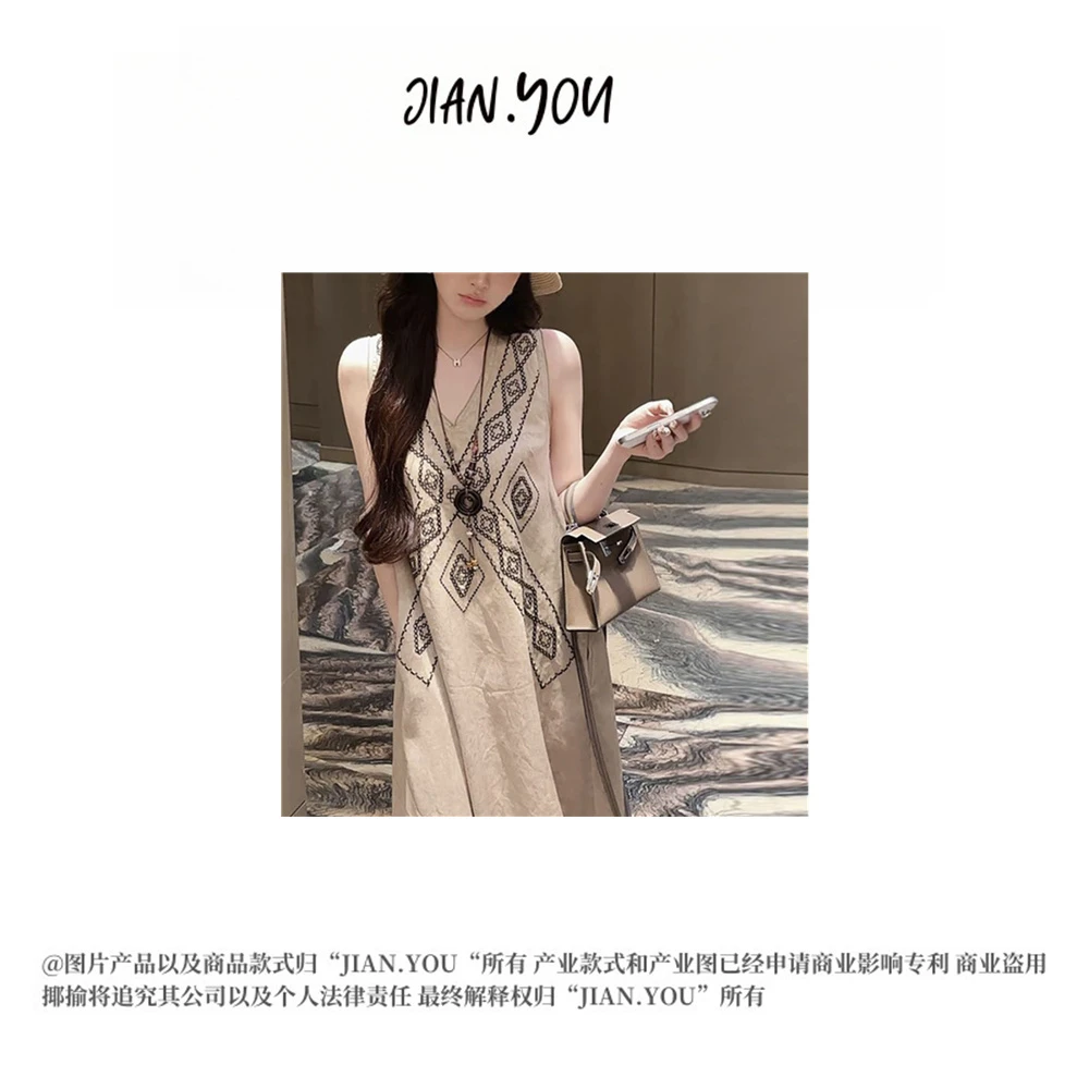 JY[宽松休闲]2025夏季新款法式度假风宽松连衣裙MW-A2187