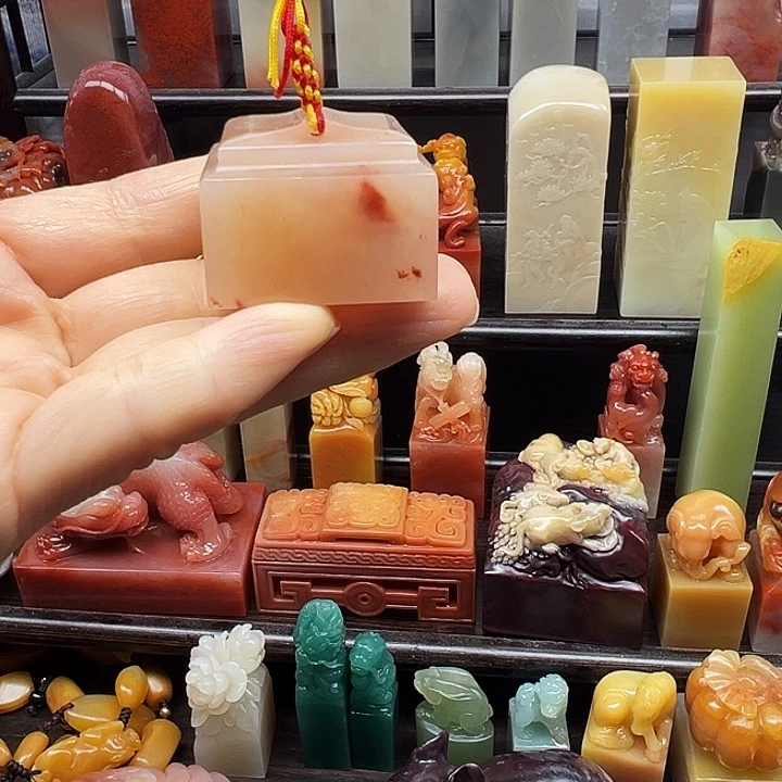 寿山石印石寿山石手工雕刻