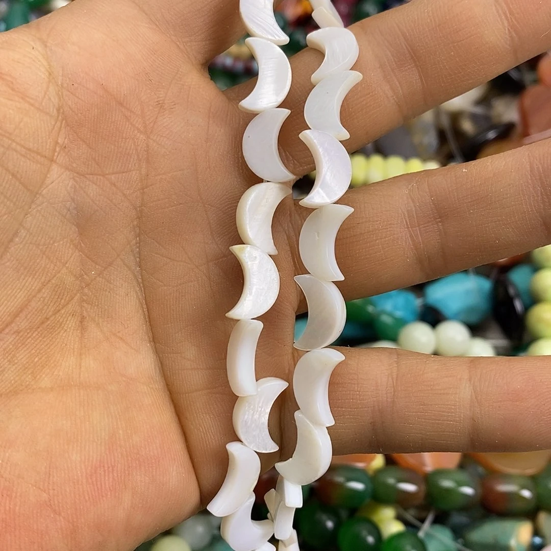 玛瑙/玉髓未镶嵌珠宝半成品贝壳一条装