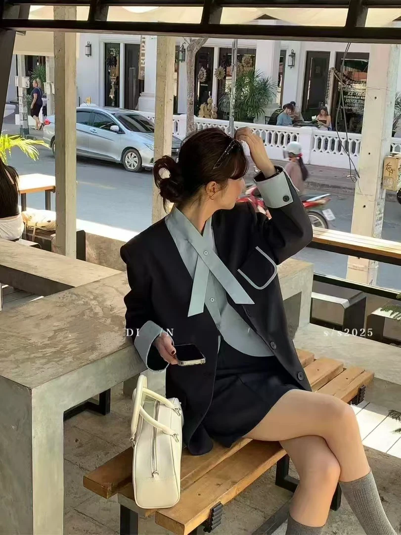 【1603】#西装外套上衣+半身裙【套装】