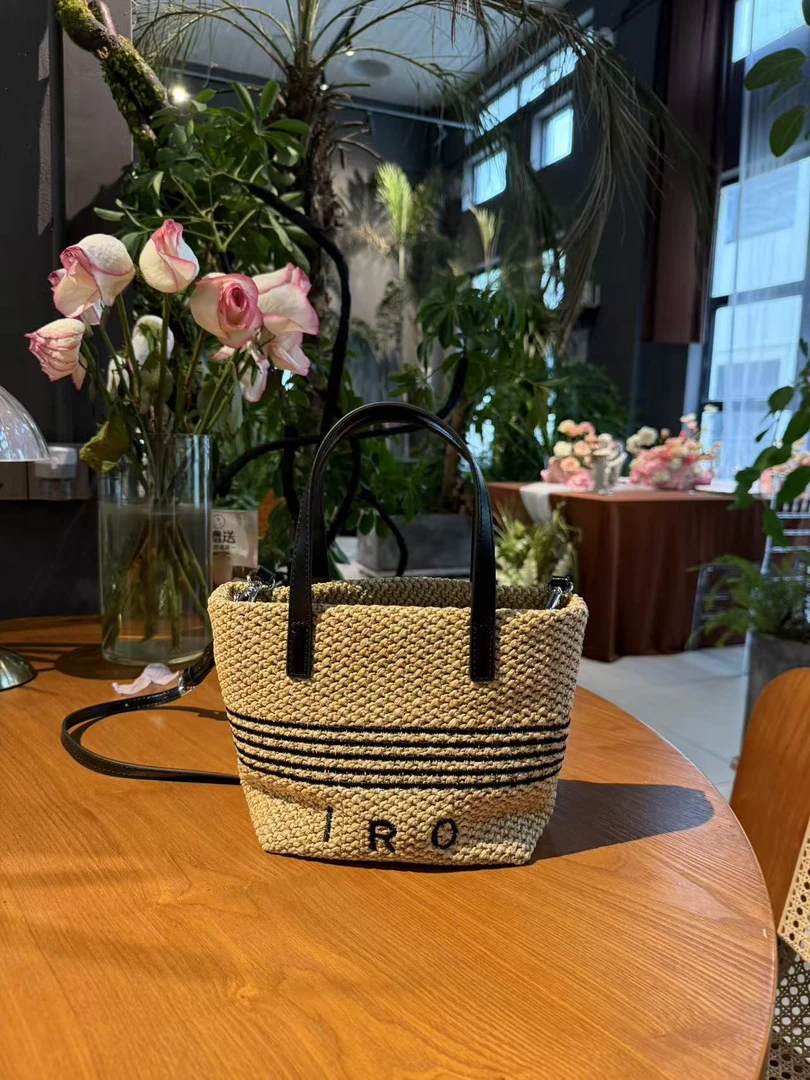 【慕懿时袋】2025新款网红托特包草编包手提单肩斜挎包潮6615