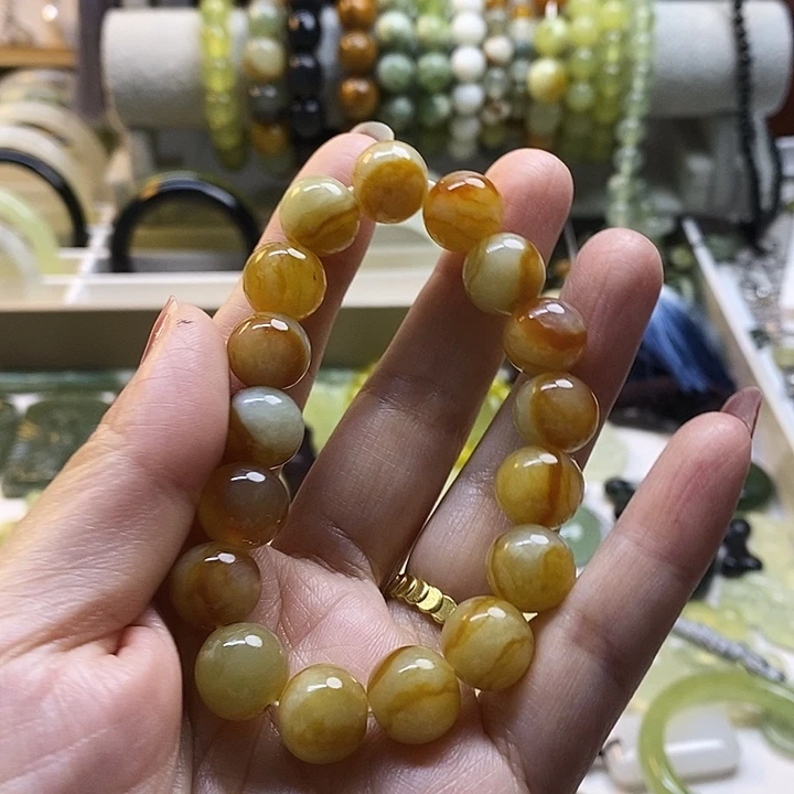 未镶嵌蛇纹石玉手镯得*.
