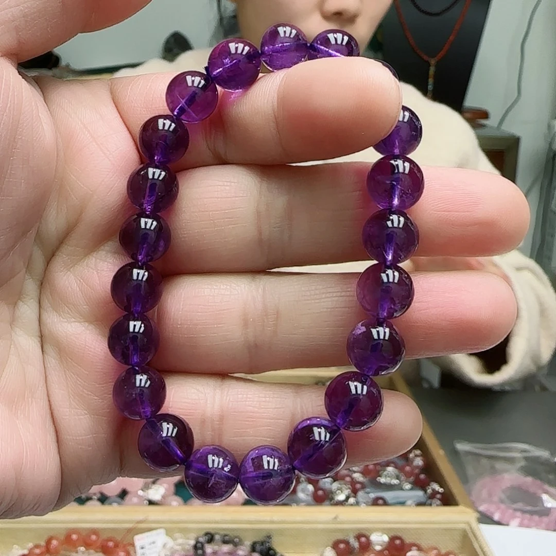 紫晶手链未镶嵌乌拉圭紫水晶