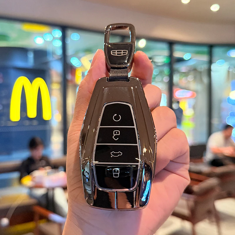 适用2025款新吉利缤越L钥匙套星瑞星越东方曜缤瑞博越L牛仔包壳扣