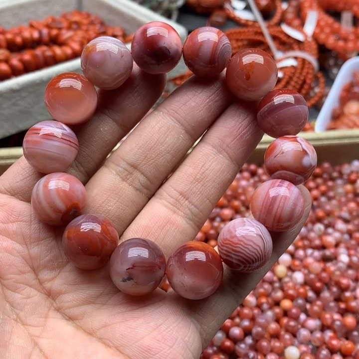 未镶嵌手串南红玛瑙15mm+