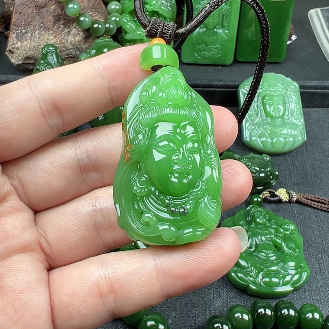 【闪购商品】颈饰未镶嵌和田玉（碧玉）╰***╮
