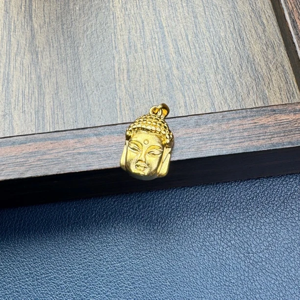 不掉色小佛头吊坠