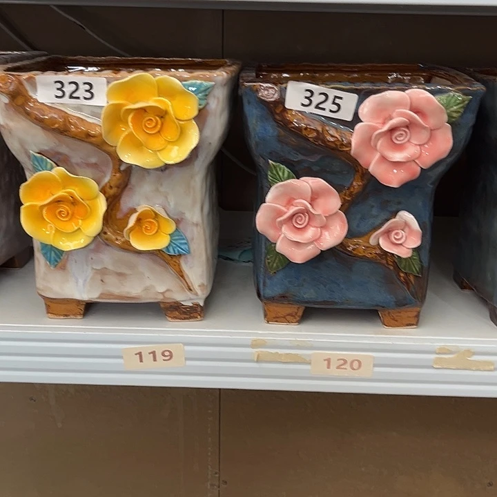 紫砂花盆粗陶材质多肉花盆