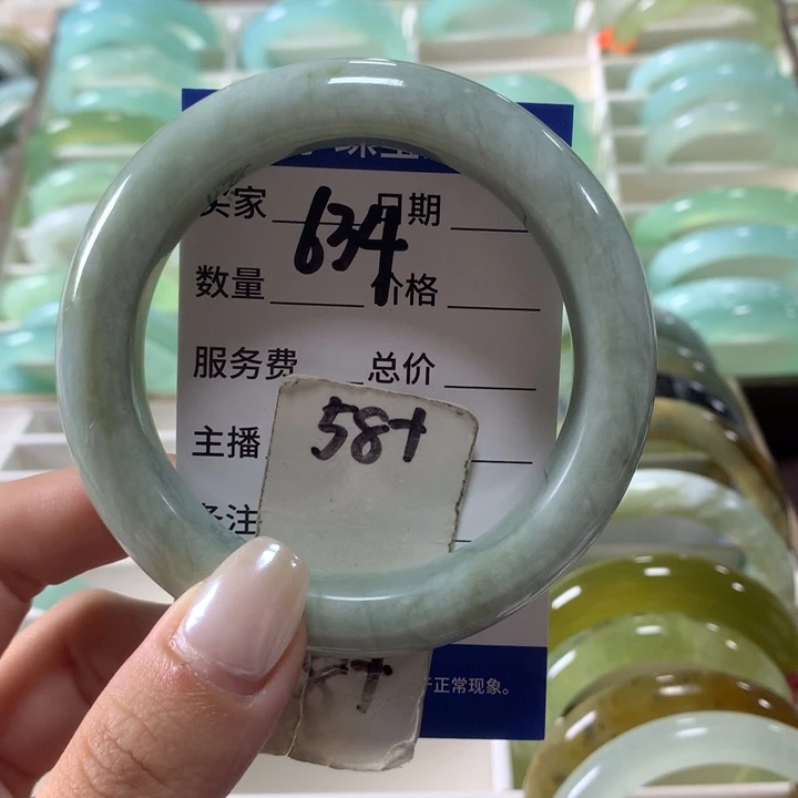 未镶嵌蛇纹石玉手镯634