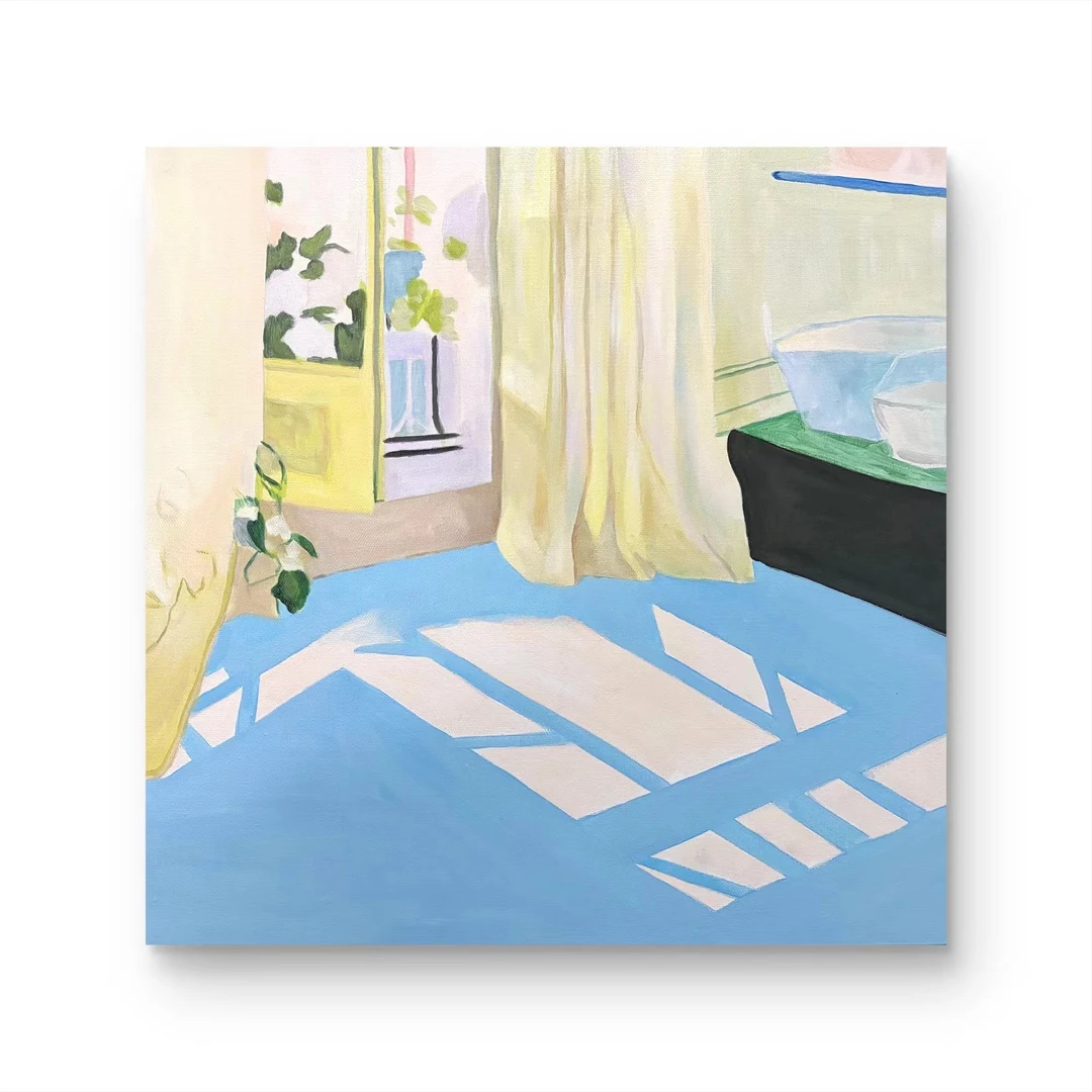 【空气】手绘挂画 “50*50” No.1588 客厅纯手绘装饰画