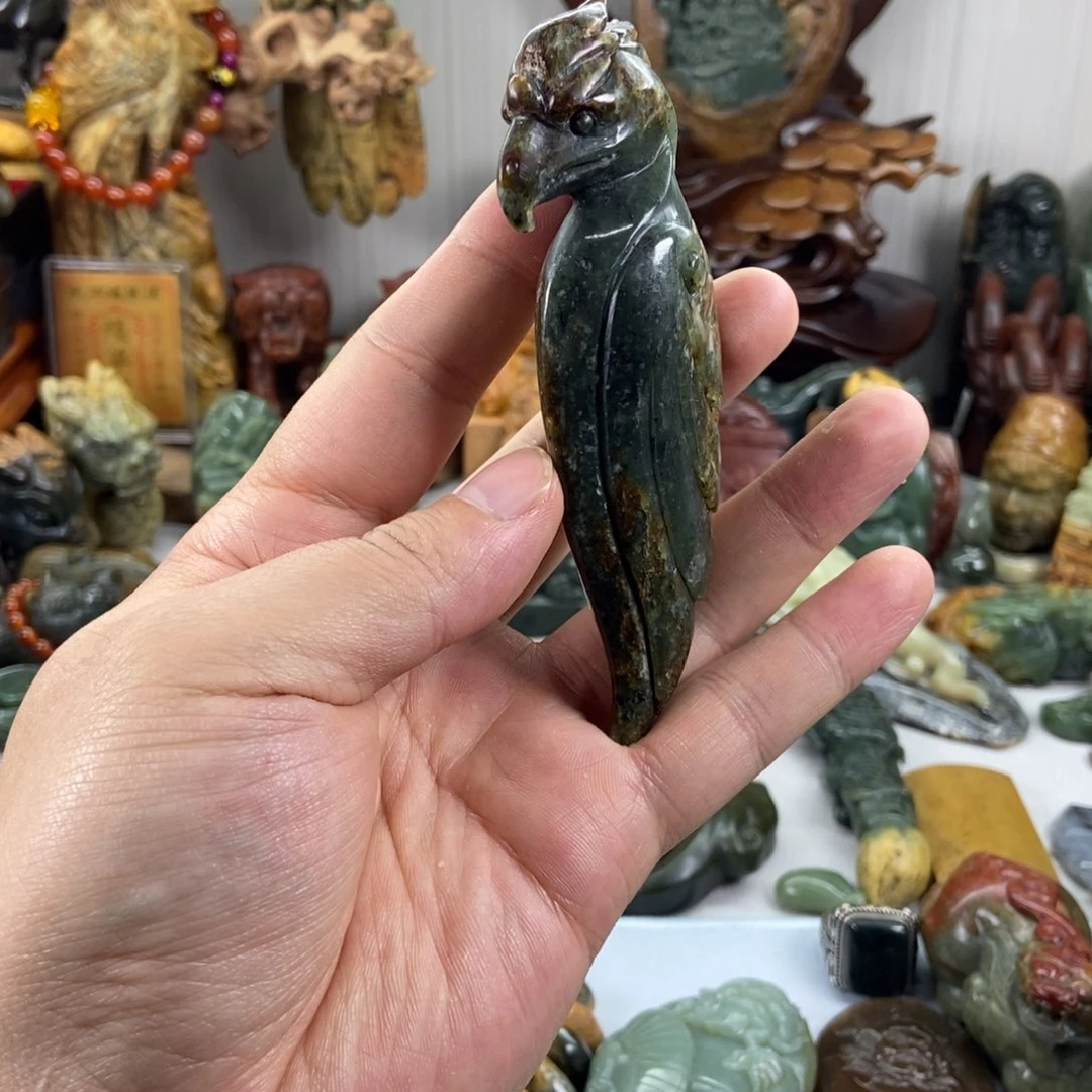 岫岩河磨玉（透闪石质玉）未镶嵌把件