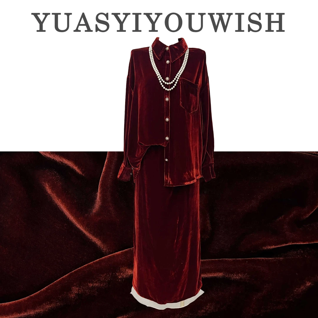 YUASYIYOUWISH| “九月”设计师版型丝绒套装