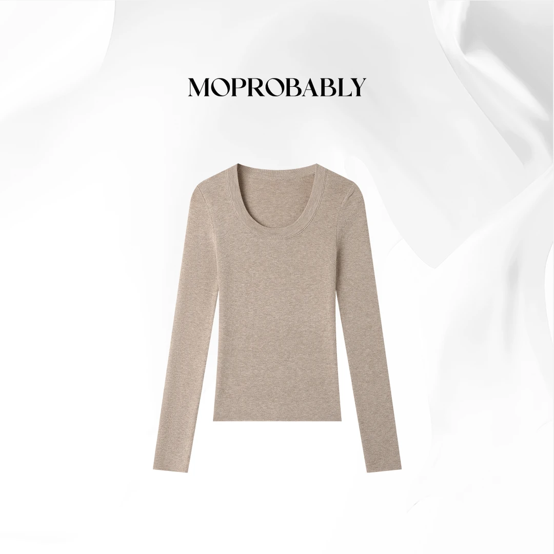 Moprobably贝贝「入门级」"绵羊毛"时尚套头打底针织衫L5476101
