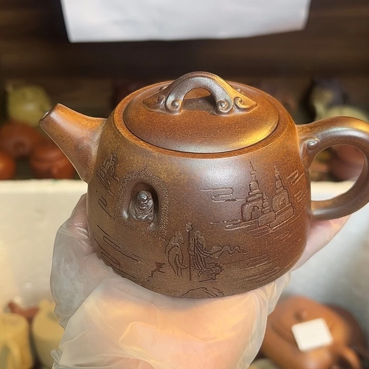 紫砂茶壶宜兴紫砂壶柴烧