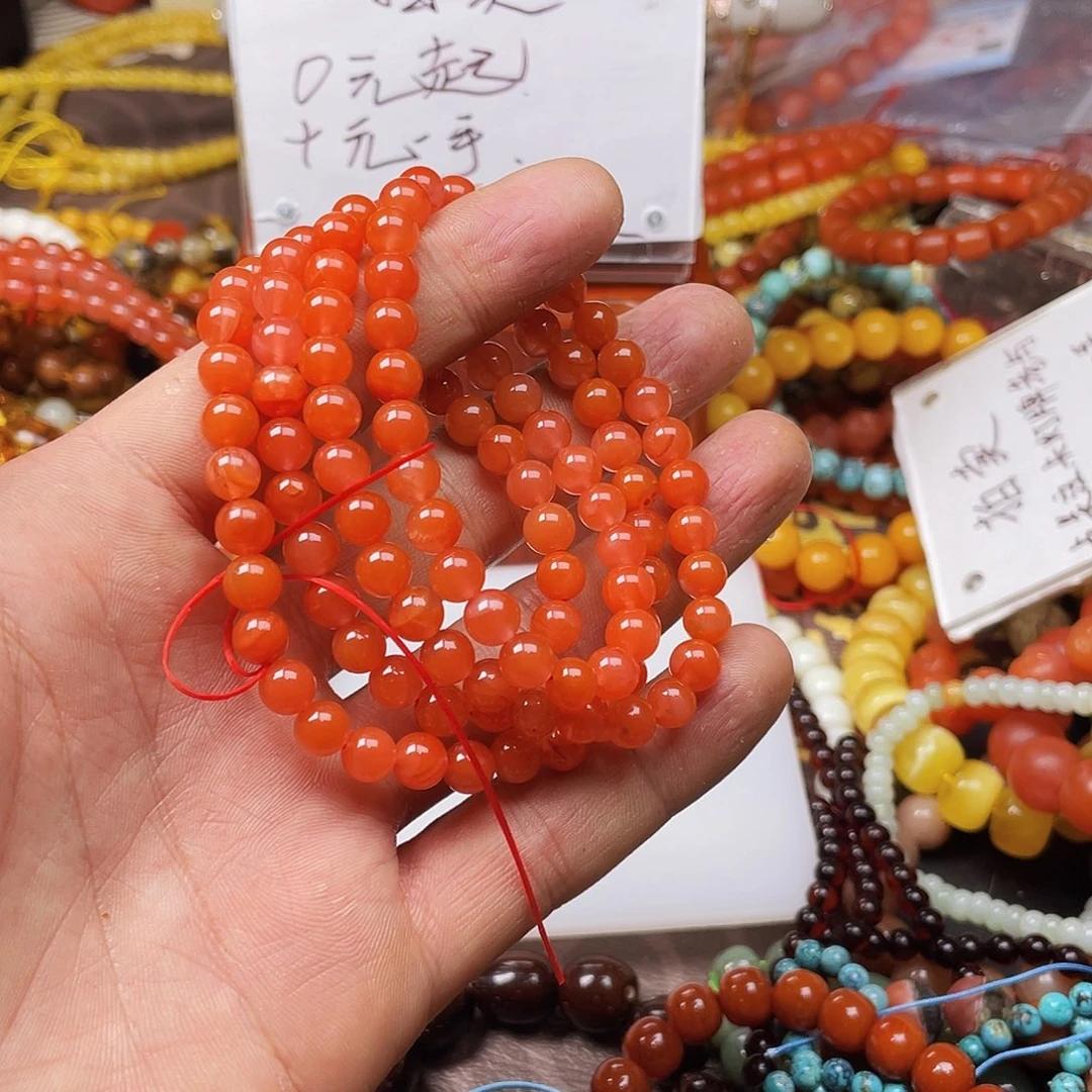 玛瑙/玉髓手链合金阿**代43328