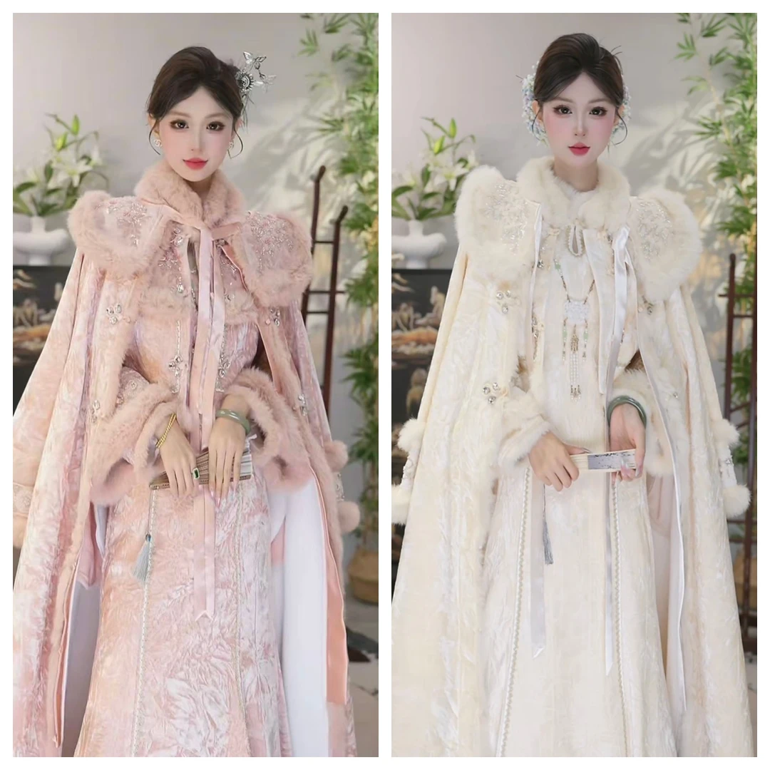 【储秋·香槟雅韵】新款国风加绒香槟色新中式外套（+5979）