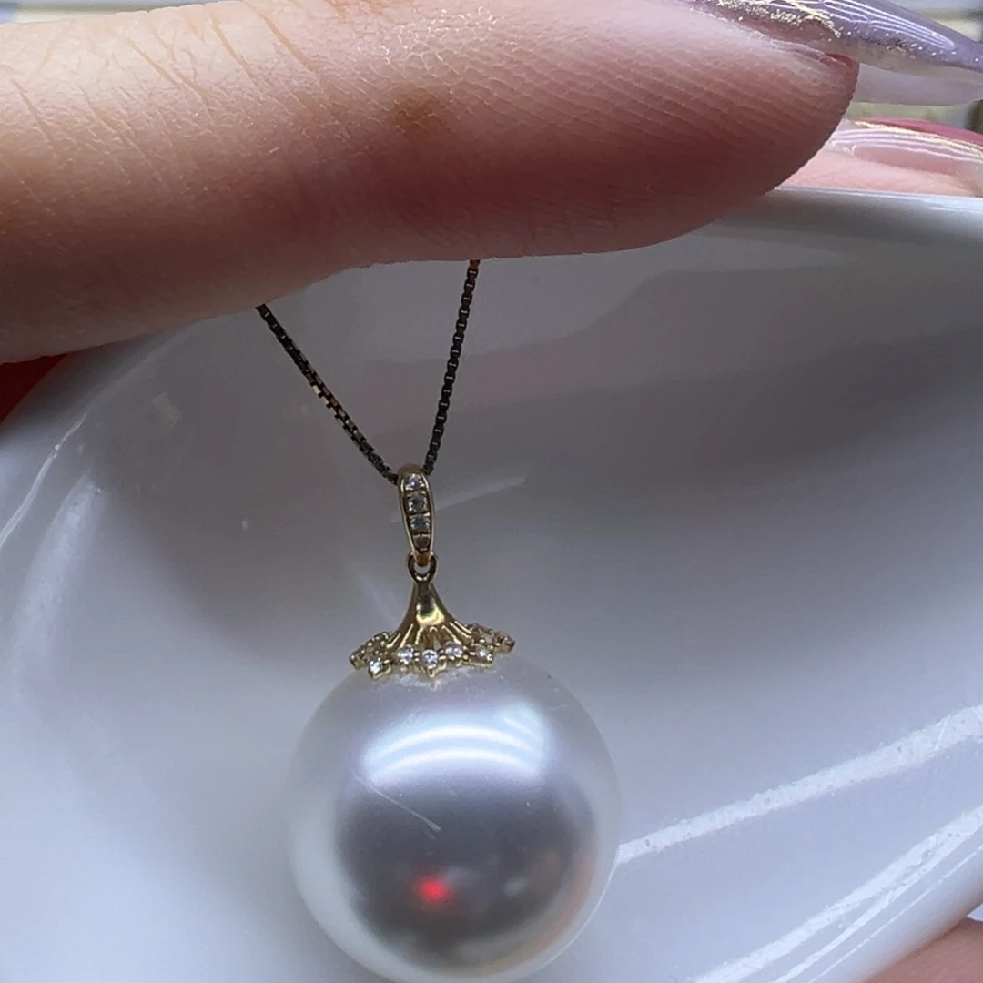 吊坠(赠链)淡水珍珠18K金镶嵌