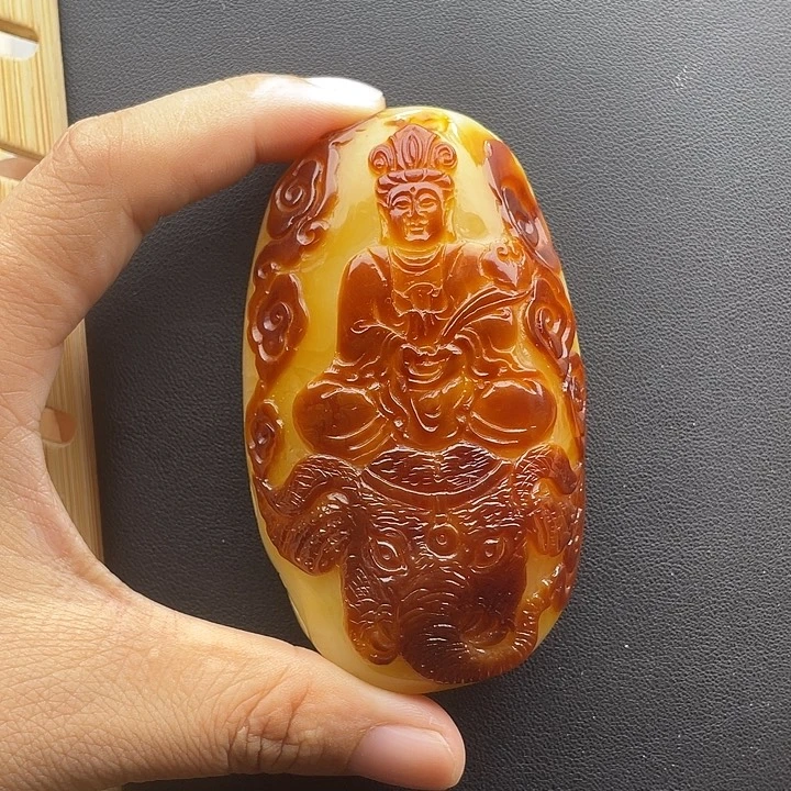 琥珀颈饰未镶嵌天然琥珀蜜蜡