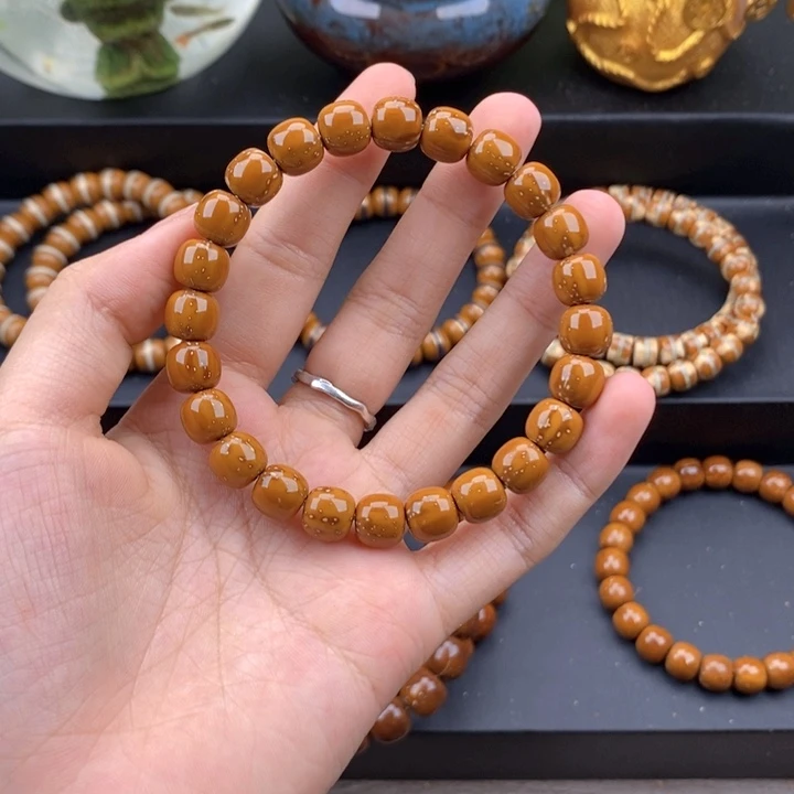 紫金鼠手串紫金鼠实心老型16号