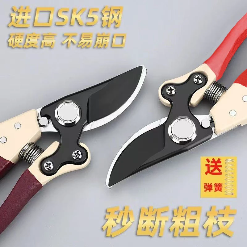 进口SK5园林剪枝剪刀果树剪刀强力修枝剪刀树枝剪子园艺修花剪刀