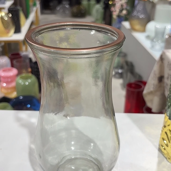 手工描金的花瓶富贵竹拍一个送一