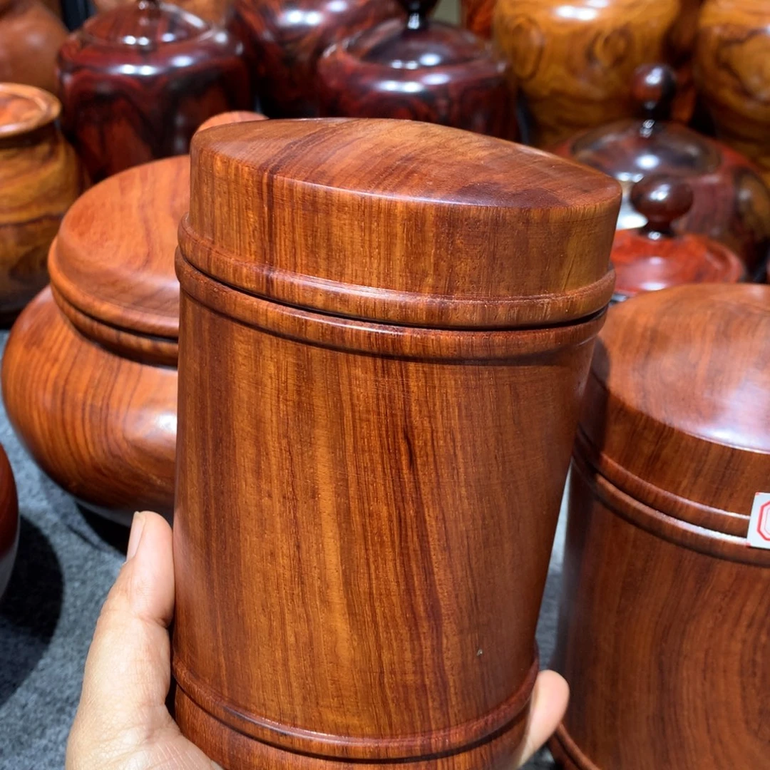 木谢*缅花直筒罐