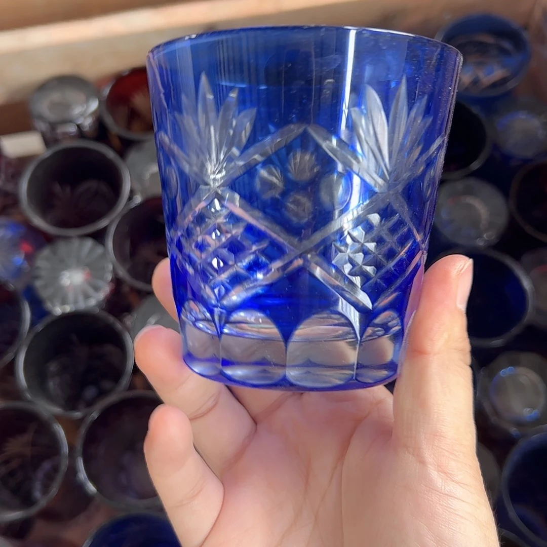 水晶玻璃高脚款微瑕一个