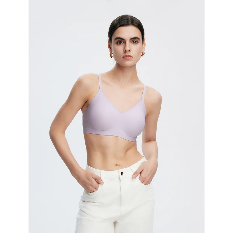 初棉【果冻系列-细肩带】软支撑内衣聚拢美背无钢圈背心363661002