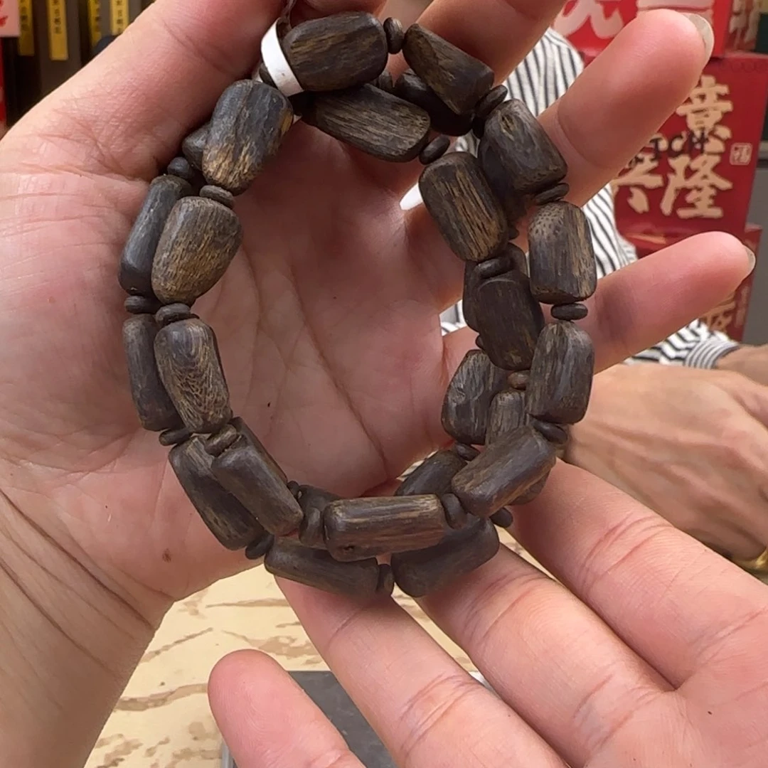 沉香手串绿棋沉水多样性发货1条10克