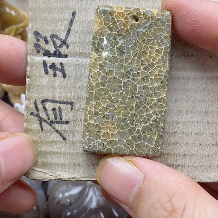 颈饰未镶嵌硅化珊瑚（珊瑚玉）另**蓝