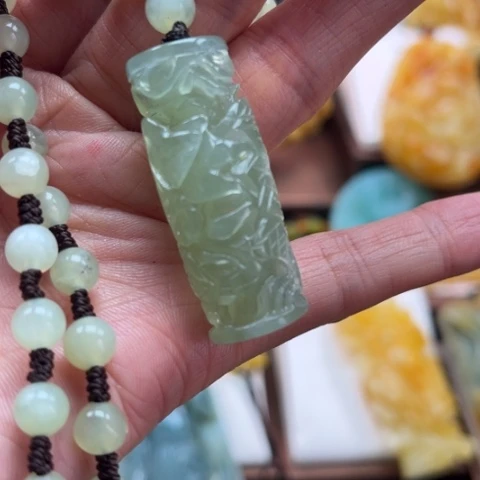 岫玉挂件未镶嵌快*仙挂件