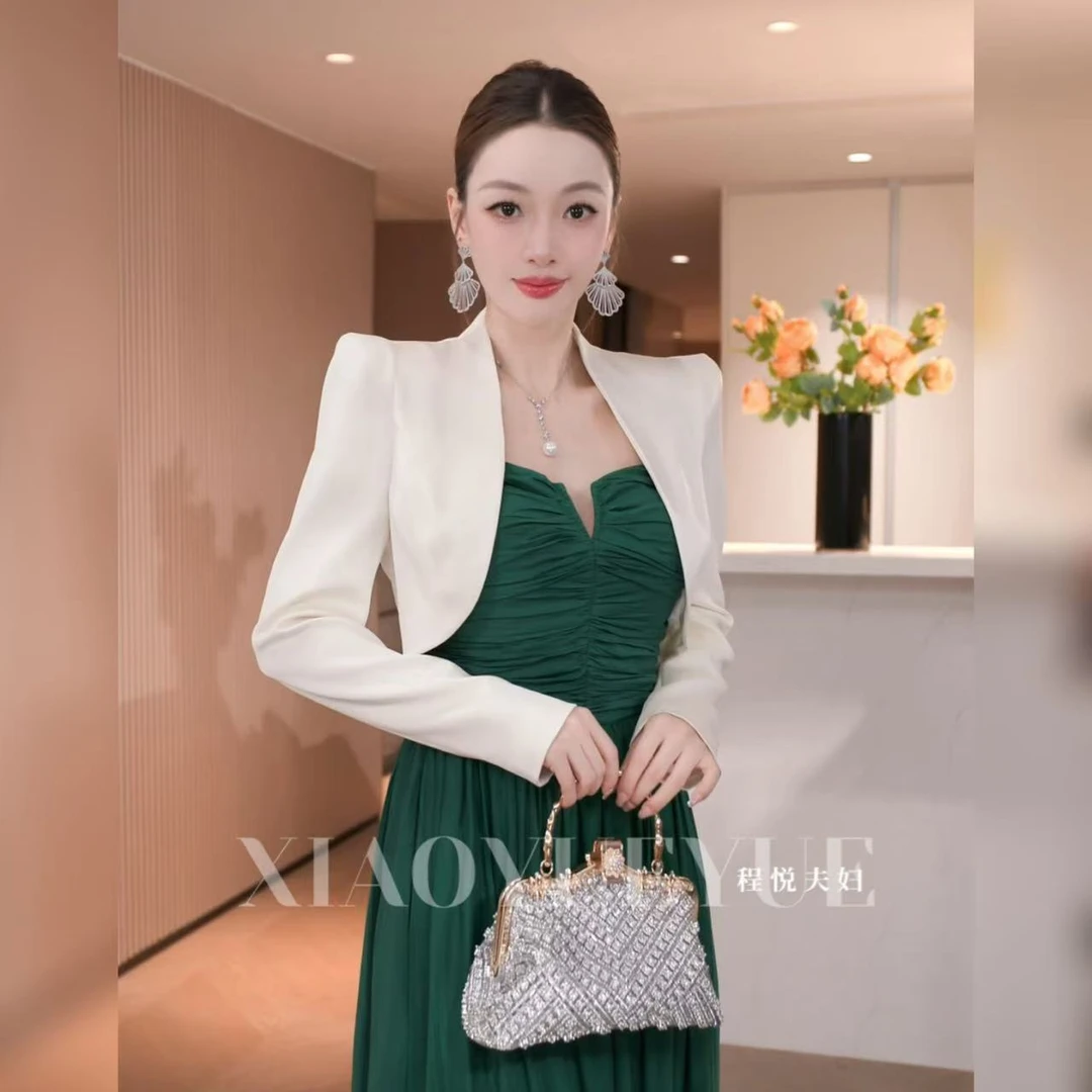 程悦夫妇【灵魂搭配】A-02056设计感百搭重磅醋酸外套气质日常女士