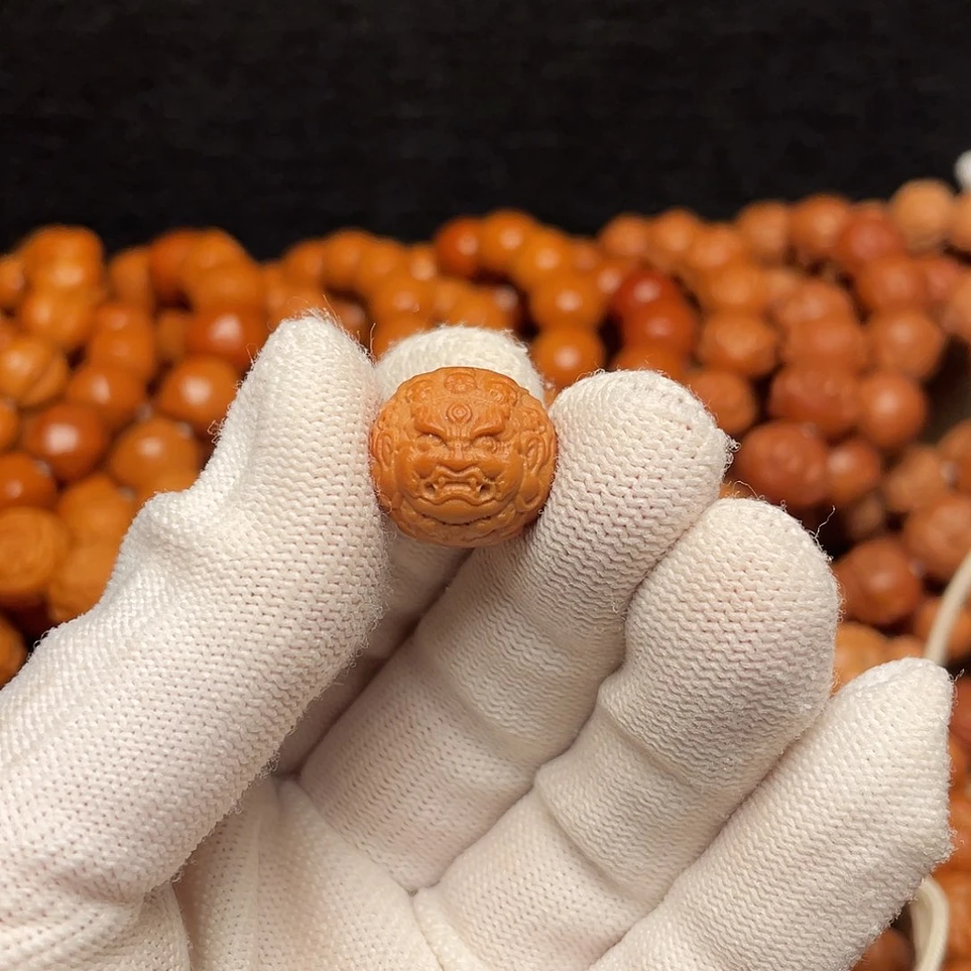 吊坠猴头核桃聚**福财神手串小尺寸