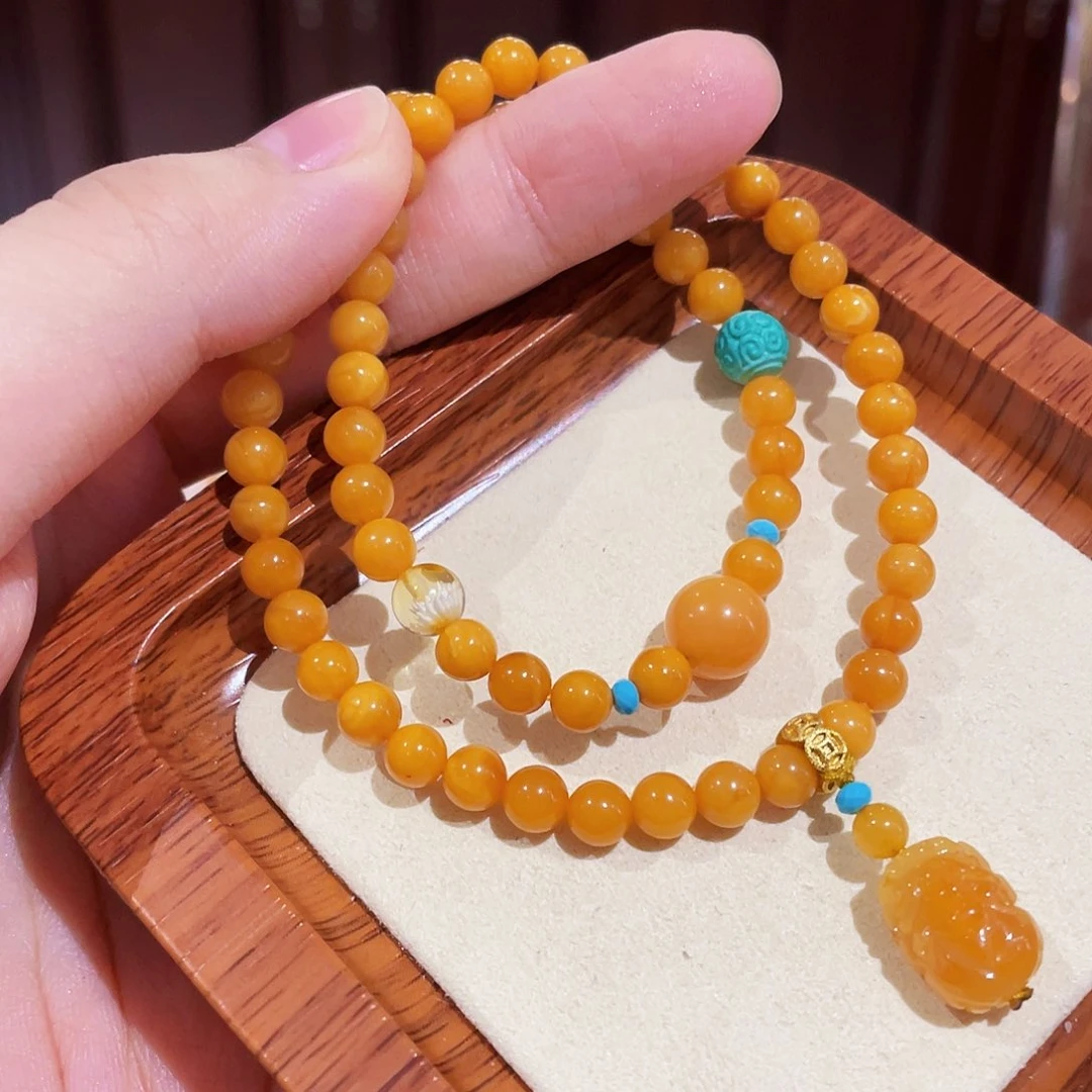 蜜蜡手链未镶嵌手串