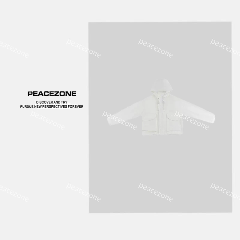 Peacezone 莱赛尔+亚麻 新款日系天丝亚麻夹克外套X72785-2
