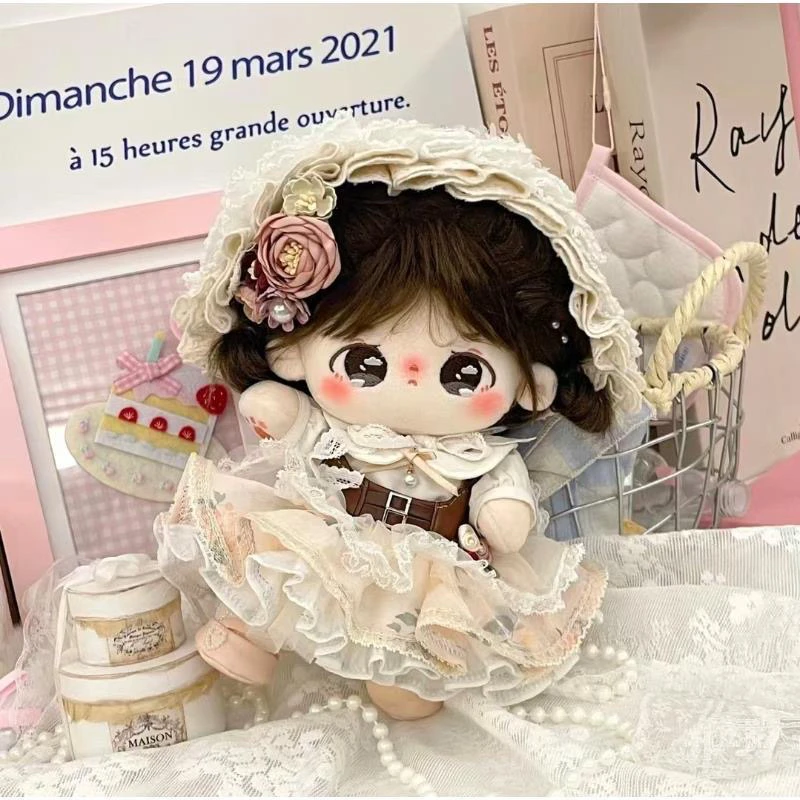 【重磅洛丽塔】20cm娃衣棉花娃娃炸毛女娃裙子套装换装可爱无属性