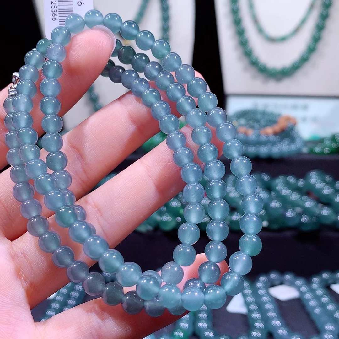 翡翠未镶嵌手链天然a货翡翠项链5.8