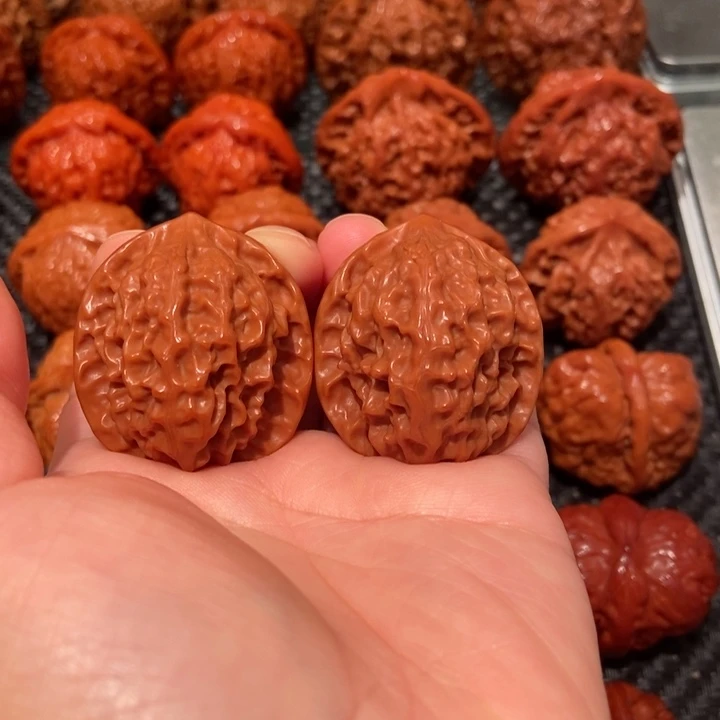 把件文玩核桃34.8尺寸白蛇骨1635