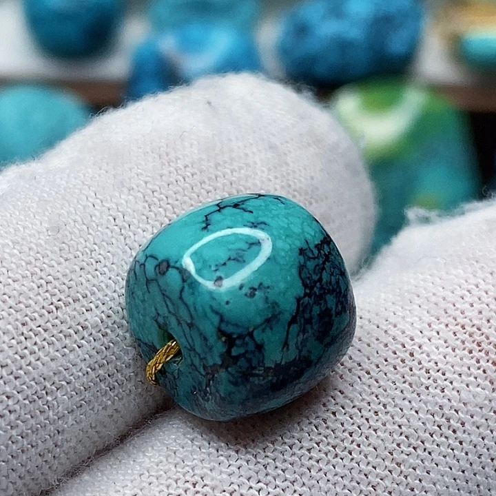 绿松石未镶嵌天然原矿 地大质检