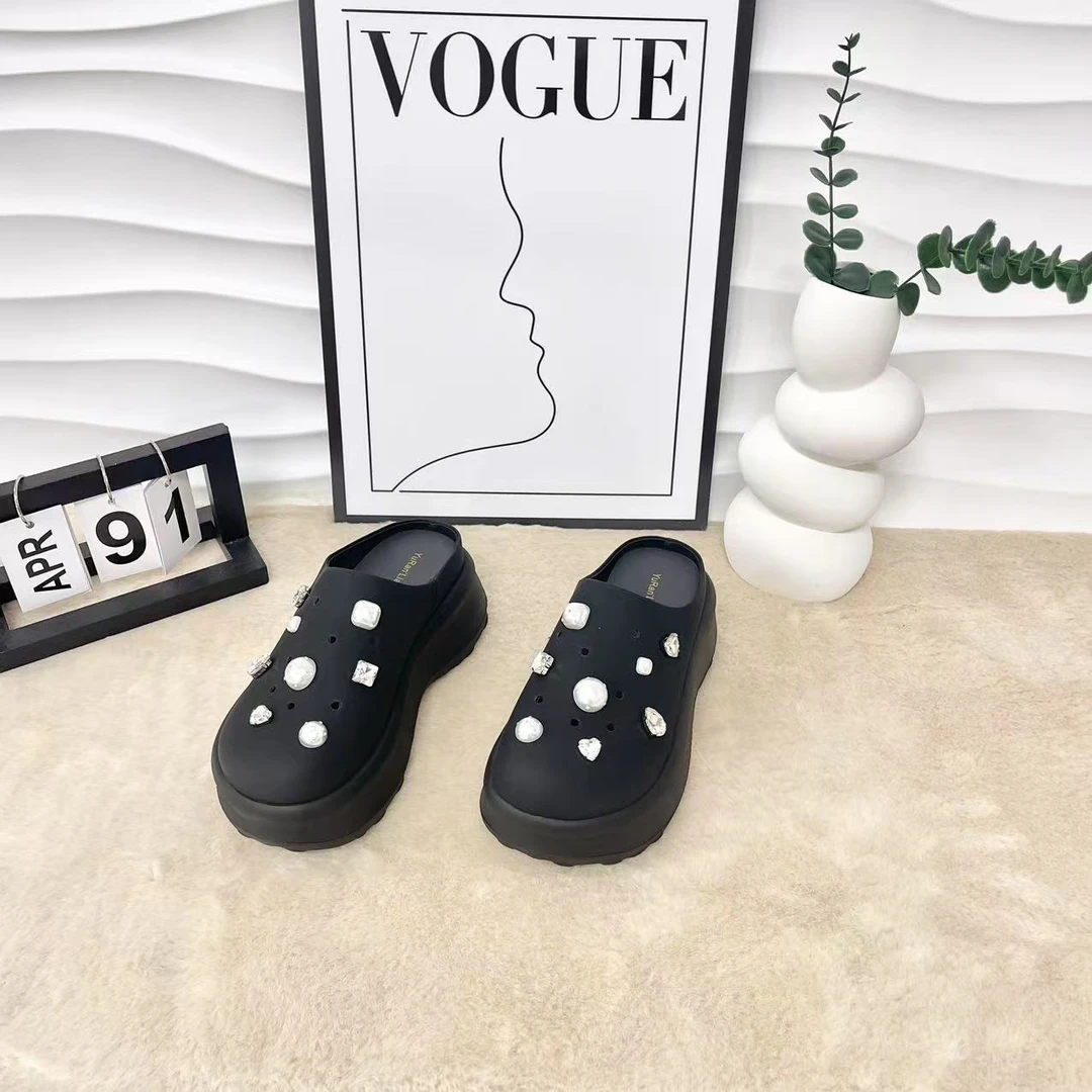 【与然良品】6708爆款百搭时尚休闲半拖鞋