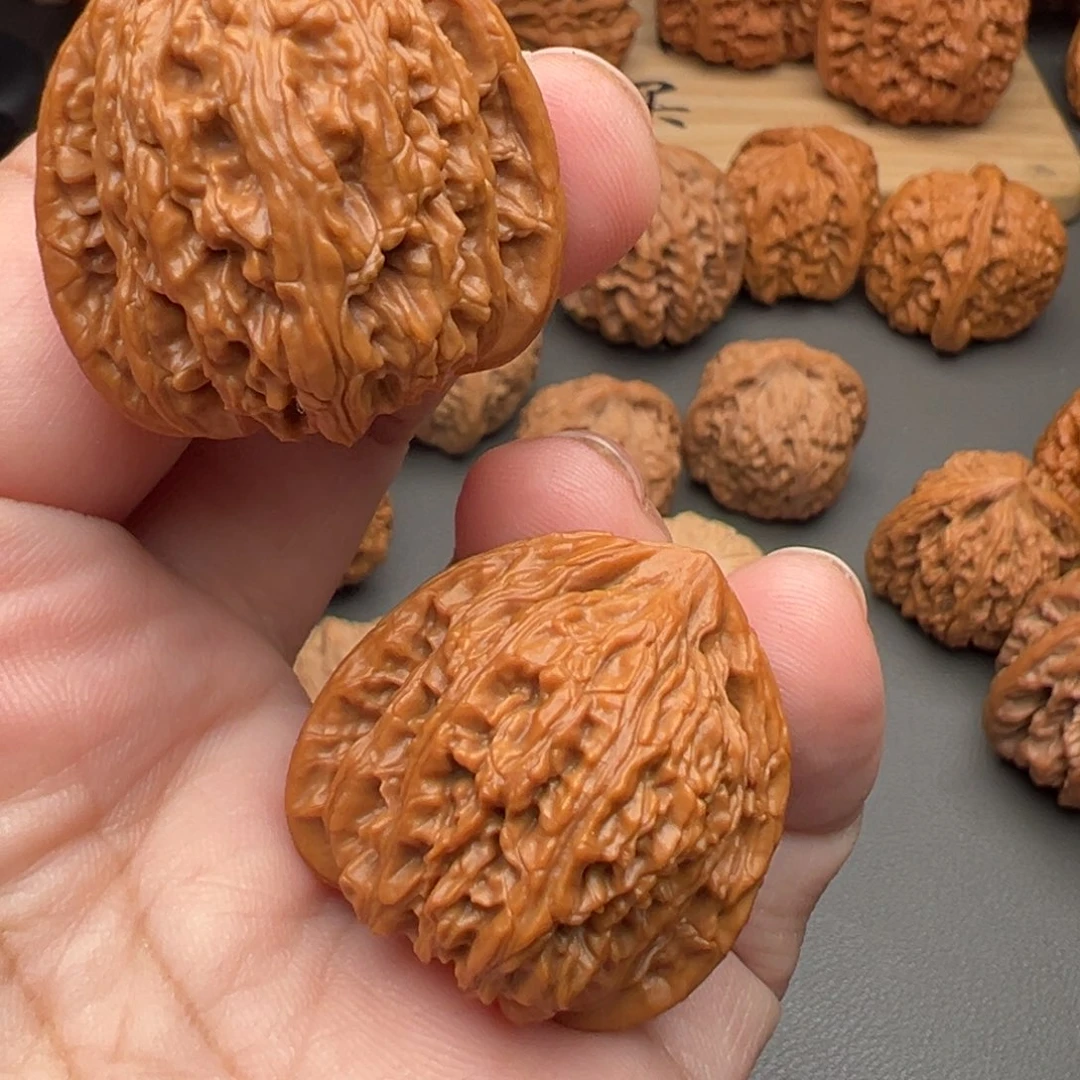 一***缘把件文玩核桃三角纹