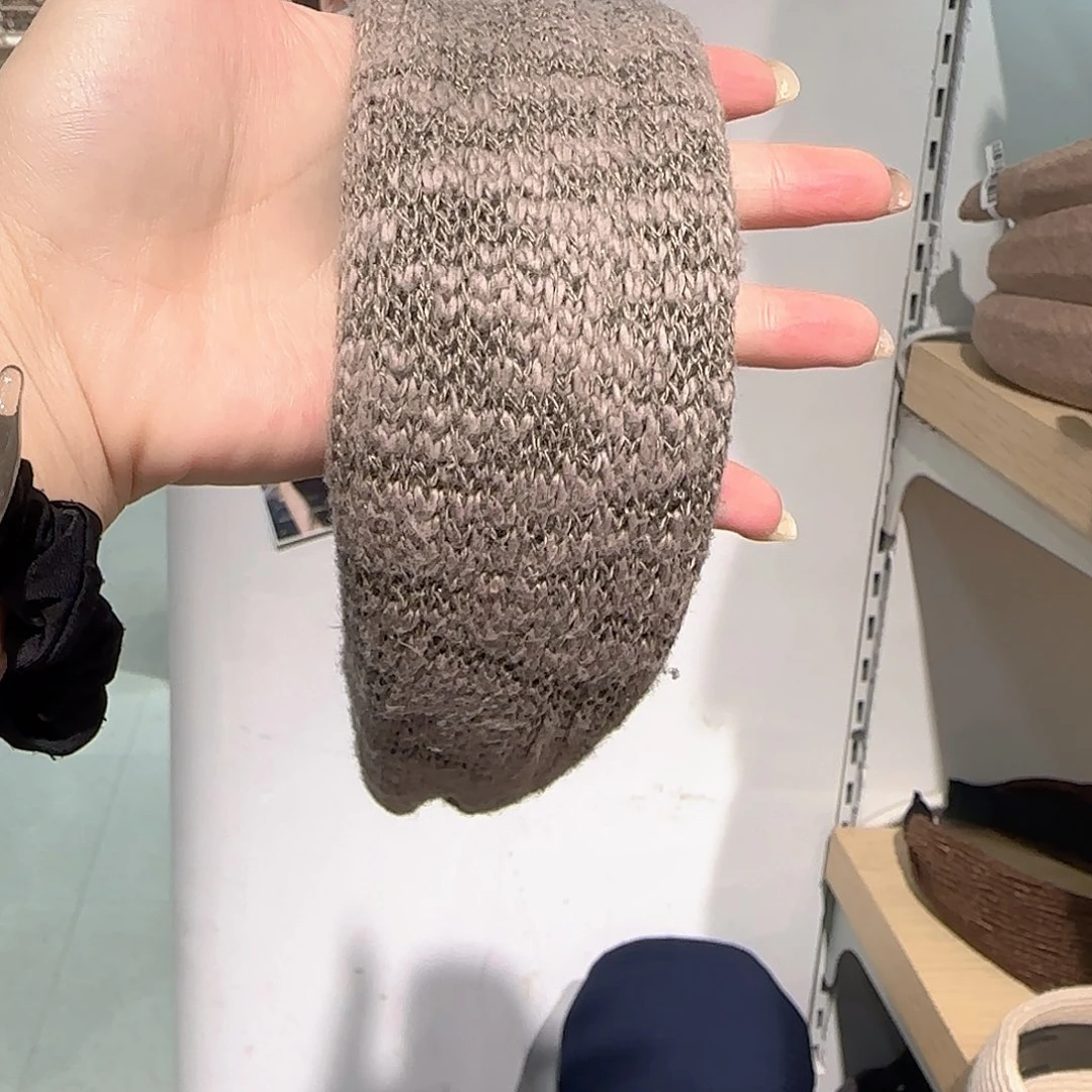 皮质非金属毛线发箍