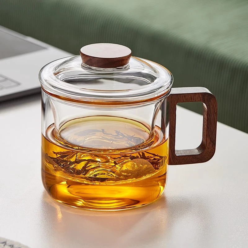 猫爪杯玻璃官方杯子水杯加厚容量高温喝水办公个人专用茶杯男士